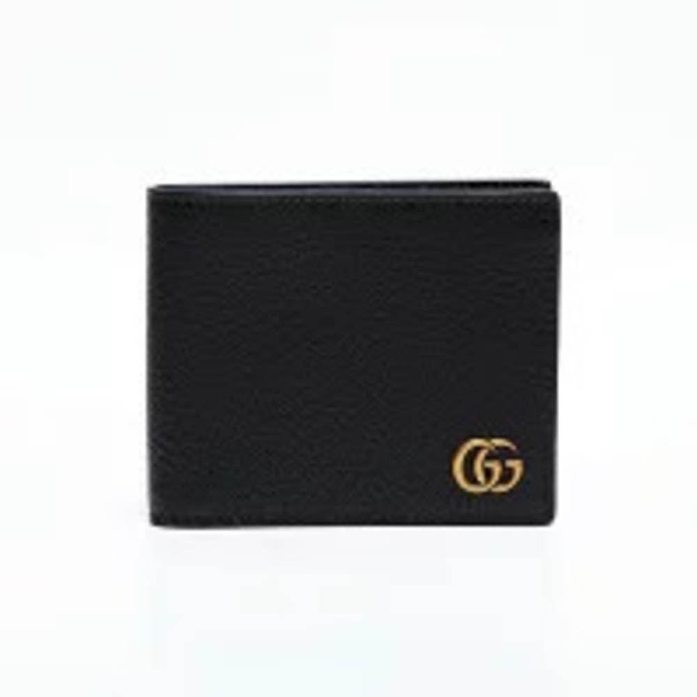 Gucci GG Marmont Leather Bi fold Wallet Black